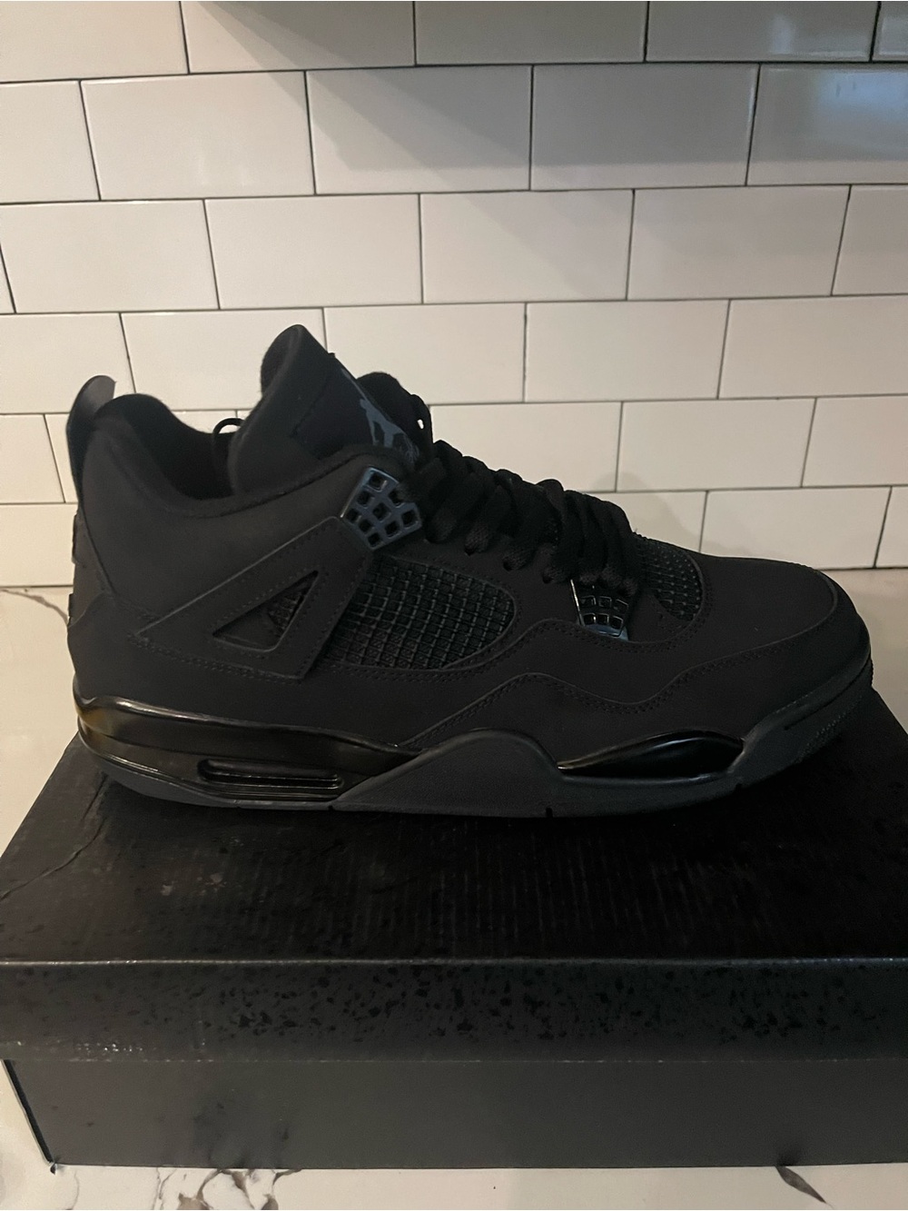 Men’s Retro 4 Black Cat 2025 Size 14.